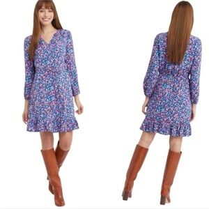 Draper James Lucinda Popover Dress in Spring Ditsy Floral Size XXL